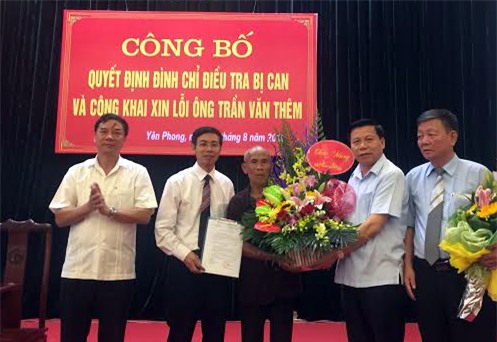 Công khai xin lỗi người mang án tử tù oan 43 năm ở Bắc Ninh