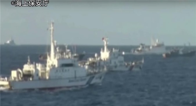 Nhật tung video tố 18 tàu Trung Quốc xâm phạm lãnh hải