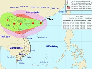 Tin mới nhất: Bão số 3 giật cấp 14 trên đất liền Quảng Ninh - Nghệ An