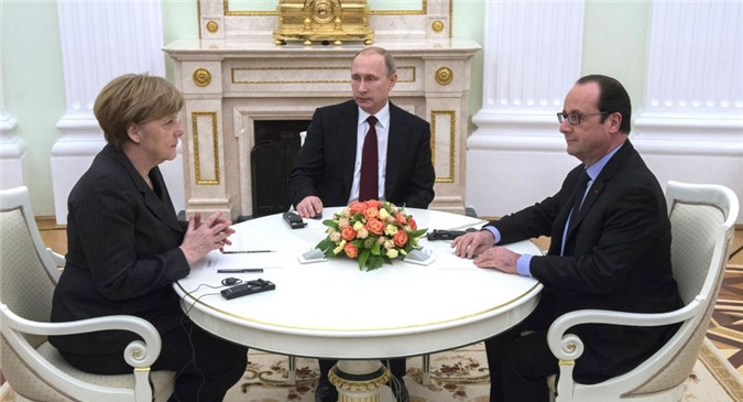 Ông Putin, Hollande và bà Merkel sắp gặp nhau tại Trung Quốc