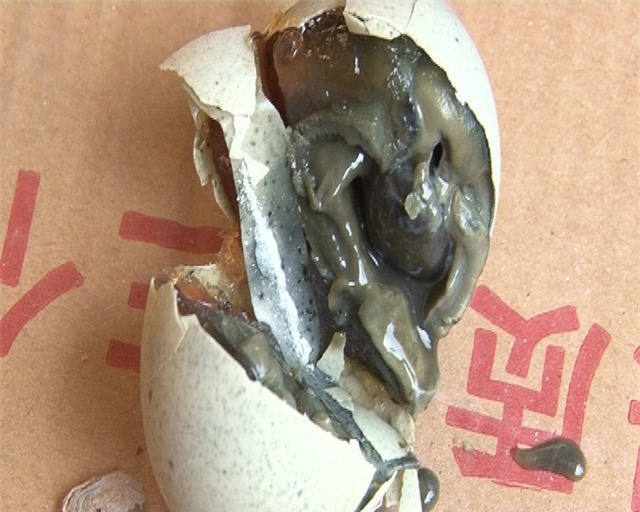 Vận chuyển hàng trăm trứng gà vịt lòng đen đặc, nầm lợn bốc mùi hôi thối