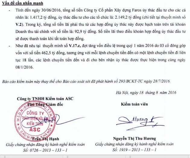 Faros tăng vốn "ảo" là do đâu?