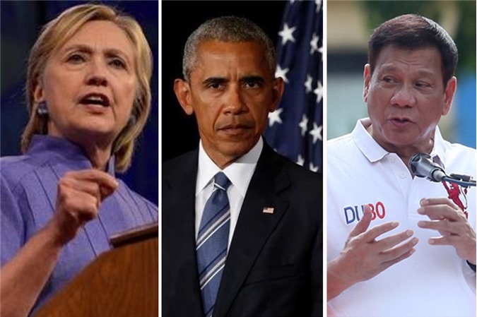 Clinton phản ứng gay gắt vụ Tổng thống Philippines thóa mạ ông Obama