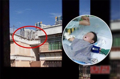 Sốc: Người thím tàn độc, ném cháu sơ sinh từ ban công tầng 3