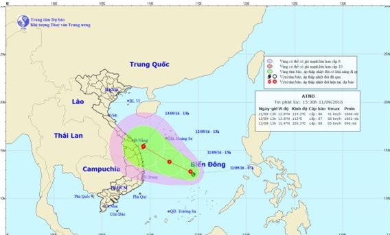 Áp thấp nhiệt đới trên Biển Đông nguy cơ mạnh lên thành bão