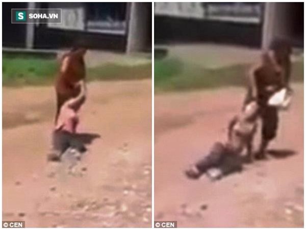 Phẫn nộ trước cảnh mẹ túm tóc kéo lê con gái khuyết tật trên đường