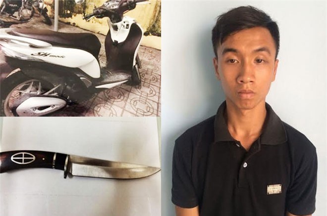 Trộm xe SH bị phát hiện, hai đối tượng "múa dao" đâm công an