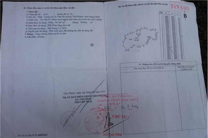 TAND huyện "xử mãi không xong" vụ chồng Phó Bí thư xã chiếm đất của dân 