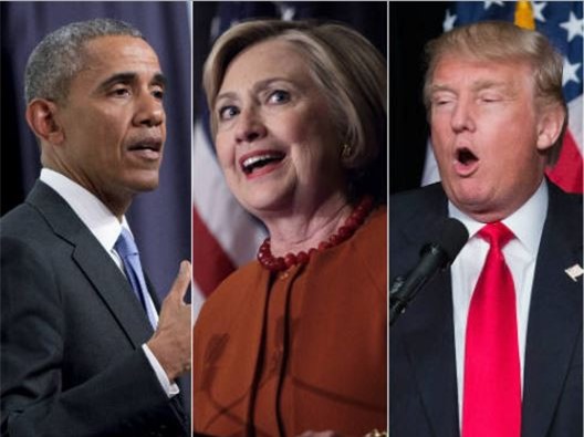 Ông Obama lo ngại sâu sắc sau màn "đấu khẩu" Trump - Clinton