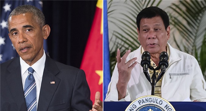 Tổng thống Philippines lại buông lời thóa mạ ông Obama