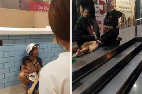 Kẻ nghi ngáo đá kẹp cổ, khống chế bé trai trong siêu thị