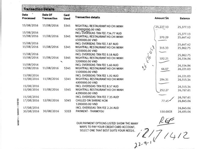 Ăn tối ở nhà hàng, khách Tây “bay” gần 700 triệu đồng do quẹt thẻ