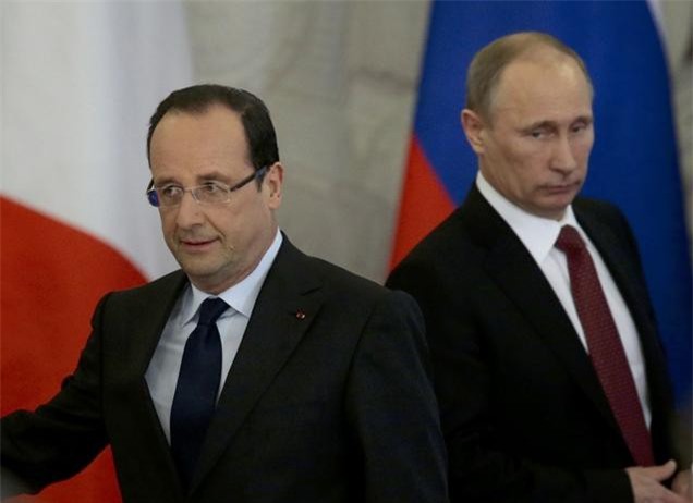Bất chấp Hollande lạnh lùng, Tổng thống Putin vẫn thăm Pháp