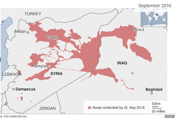 Phiến quân IS mất hơn 1/4 lãnh thổ kiểm soát tại Iraq và Syria
