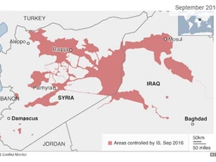 Phiến quân IS mất hơn 1/4 lãnh thổ kiểm soát tại Iraq và Syria