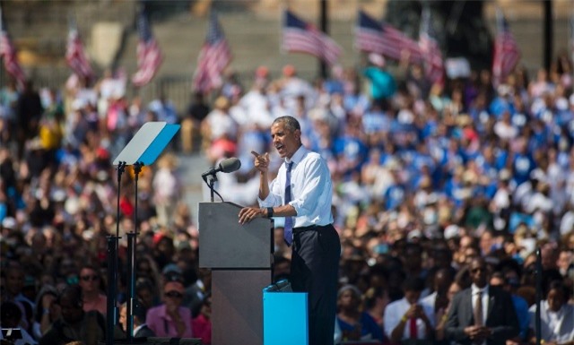 Tổng thống Obama vận động tranh cử cho bà Hillary Clinton