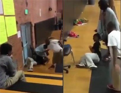 Giáo viên túm tóc đánh đập học sinh ngay giữa lớp học