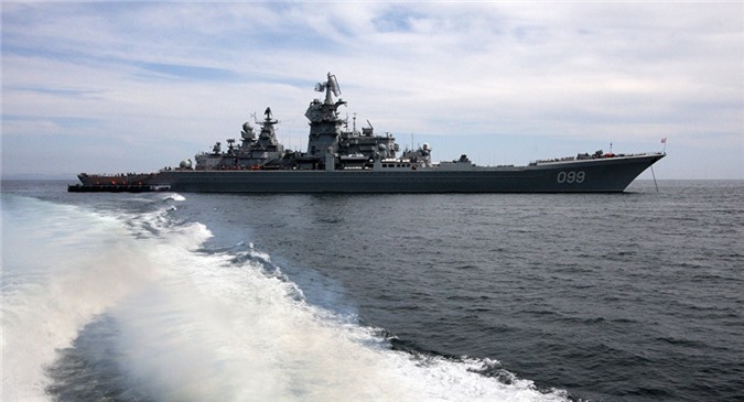 Nga điều hạm đội "tàu chiến khủng" tuần tra ở Đại Tây Dương