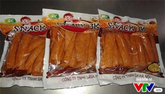 6 tấn phụ gia sản xuất bim bim trẻ em không rõ nguồn gốc