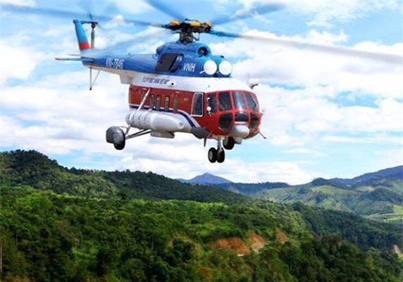 Bà Rịa - Vũng Tàu: Máy bay trực thăng rơi ở  núi Dinh 