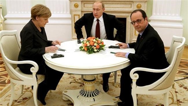 “Bộ ba” Putin, Merkel và Hollande nhóm họp về Syria
