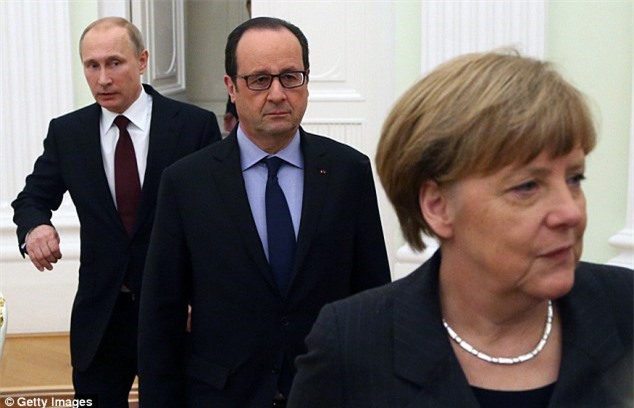 Putin, Merkel và Hollande “đấu khẩu” gay gắt về Syria