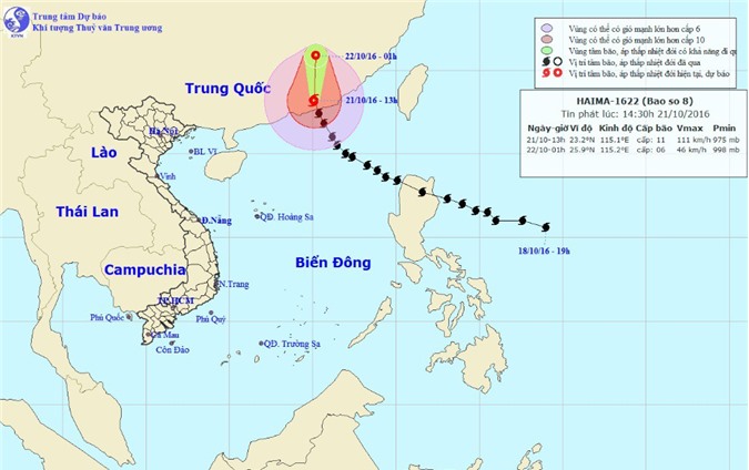 Bão số 8 giật cấp 13 đổ bộ vào Quảng Đông, Trung Quốc