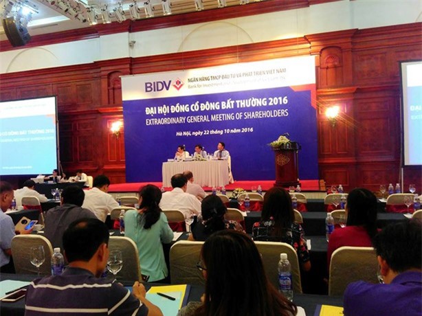 BIDV họp đại hội cổ đông, chưa có tân Chủ tịch HĐQT