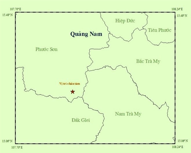 10 ngày xảy ra liên tiếp 3 trận động đất ở Quảng Nam