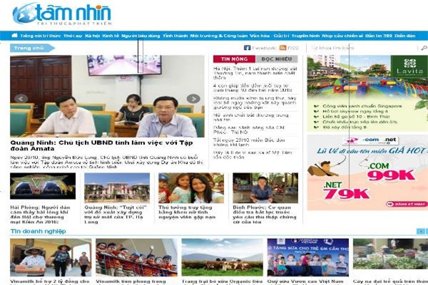 Báo điện tử Tầm nhìn bị đình bản tạm thời 3 tháng