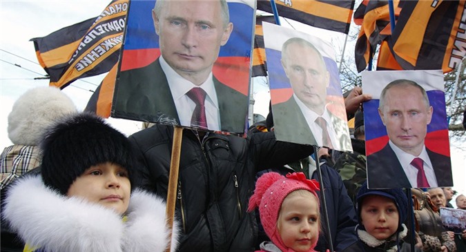 Tổng thống Nga Putin đạt tín nhiệm cao kỷ lục năm 2016