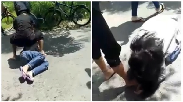 Nữ sinh lên gối, bắt bạn liếm chân gây sốc cộng đồng mạng