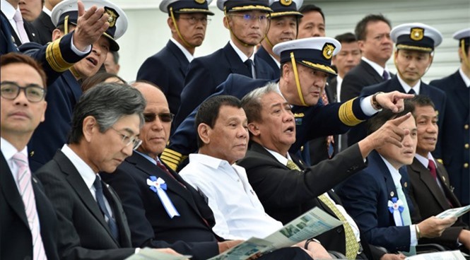 Duterte: Philippines - Nhật Bản có thể tập trận chung ở Biển Đông