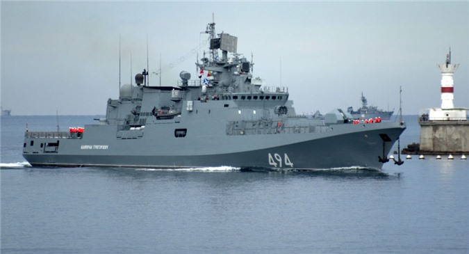 Nga điều tàu khu trục tăng cường tàu chiến tới bờ biển Syria