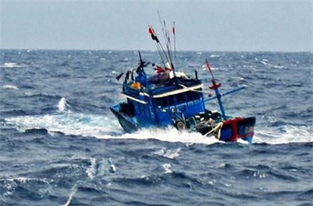 Tích cực tìm kiếm 4 ngư dân rơi xuống biển mất tích