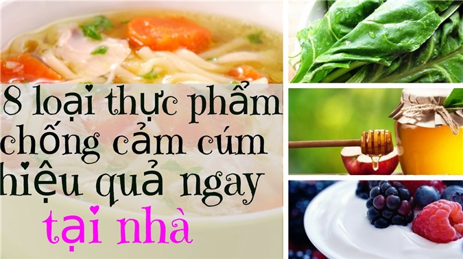 Đánh bay cảm cúm bằng thực phẩm quen thuộc