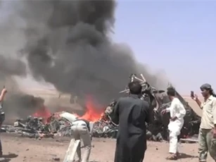 Trực thăng Nga bị trúng rocket và rơi ở Syria