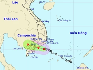 Thời tiết Bắc Bộ: Áp thấp nhiệt đới tiến sát Bình Thuận