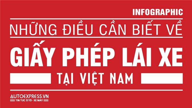 [Infographic] Danh mục các loại bằng lái xe tại Việt Nam
