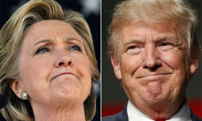 Bầu cử Tổng thống Mỹ: Ông Trump dẫn trước bà Clinton 19-3 phiếu đại cử tri