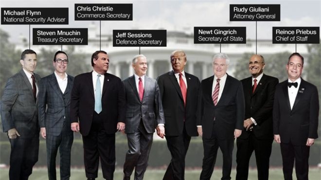 Bầu cử Mỹ: Những ứng viên tiềm năng trong nội các của Donald Trump