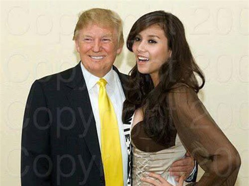 Võ Hoàng Yến khoe ảnh chụp với tân tổng thống Mỹ Donald Trump