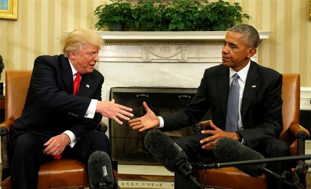 Tổng thống Obama và ông Trump họp bàn chuyển giao quyền lực