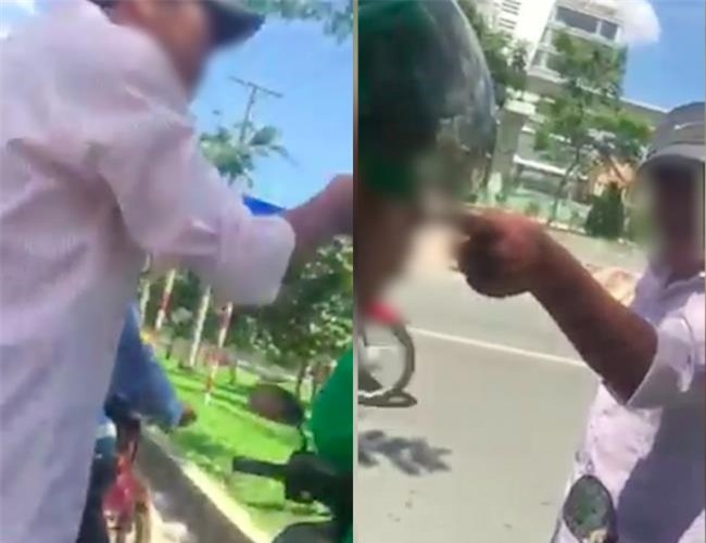 Tài xế GrabBike bị xe ôm chặn đường, dọa đâm chết