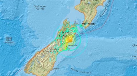 Động đất 7,8 độ Richter rung chuyển New Zealand, nhiều thương vong