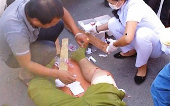 Thượng tá công an bị con nghiện đánh trọng thương