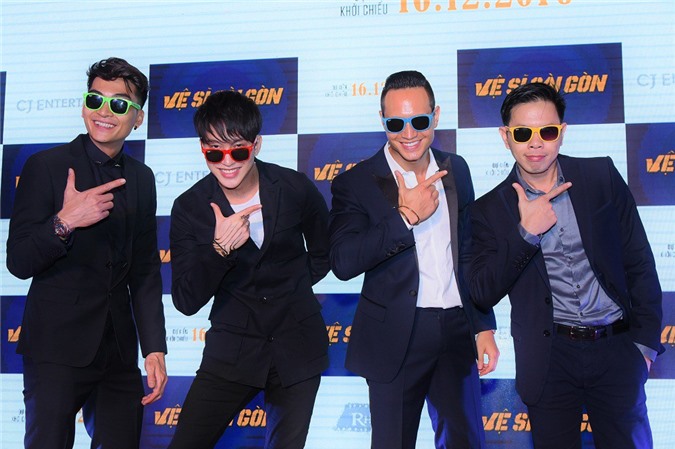 Bê Trần và 3 chàng "vệ sĩ Sài Gòn" điển trai xuất hiện tại Hà Nội