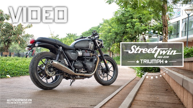 [VIDEO] Cận cảnh mô tô hoài cổ Triumph Street Twin ABS 2016 đầu tiên tại Hà Nội