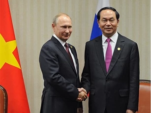 Chủ tịch nước Trần Đại Quang mời ông Putin thăm Việt Nam