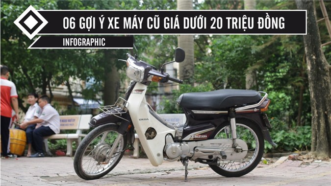 [Infographic] Loạt xe máy cũ dưới 20 triệu đồng được ưa chuộng tại Việt Nam